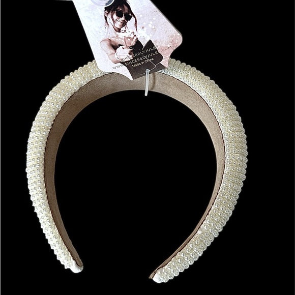 Sincerely Jules Ivory Pearl Headband - Picture 2 of 4